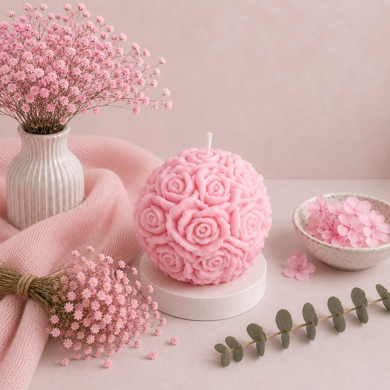 rose candle rose candle