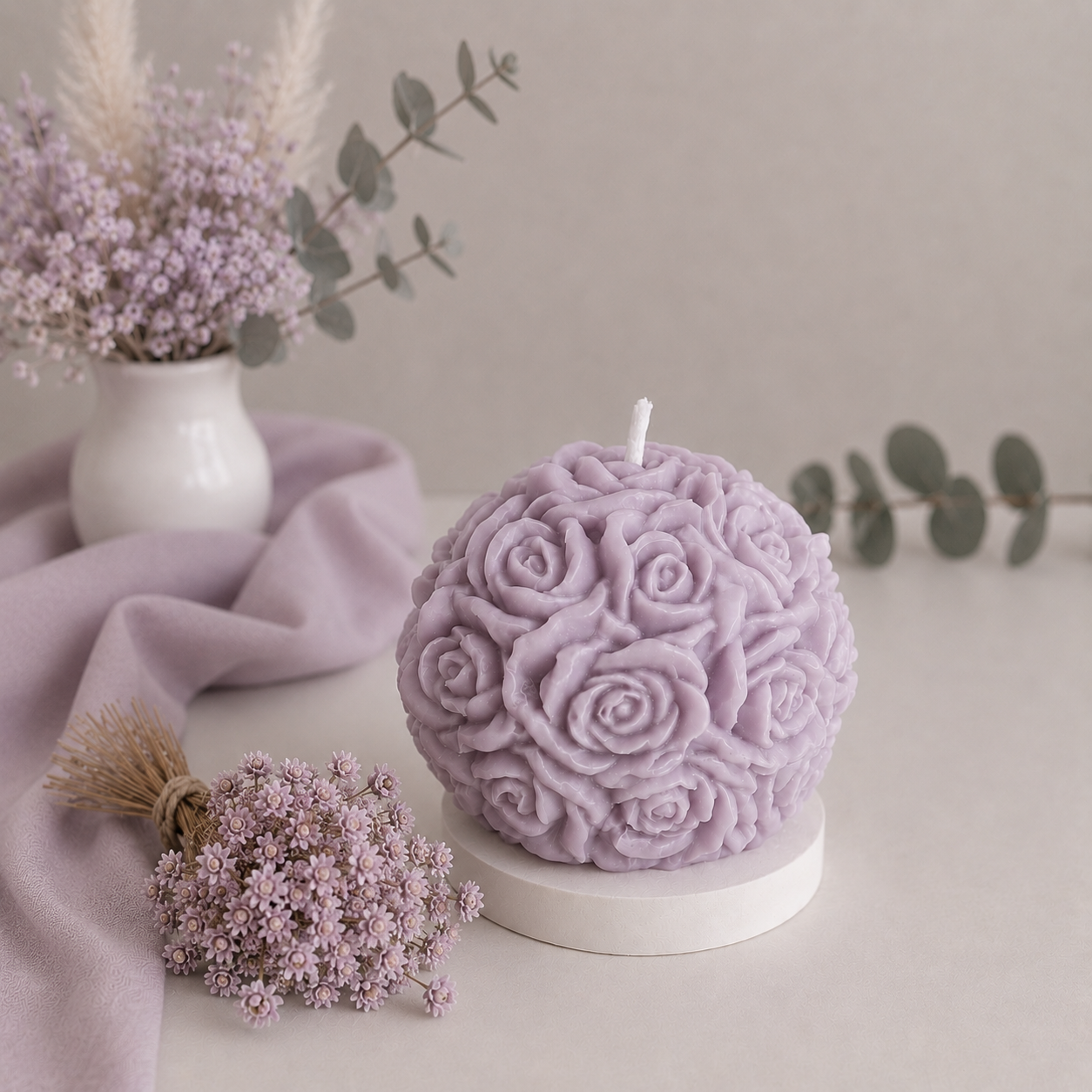 rose candle rose candle